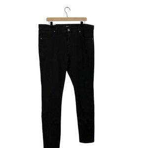NovaMEN Black Skinny Jeans Size 38 with Back Slit Hem